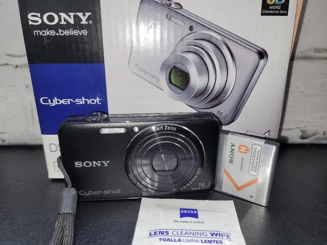Sony Cybershot DSC-WX50 16.2MP Black w/battery/box/manual - tested and working