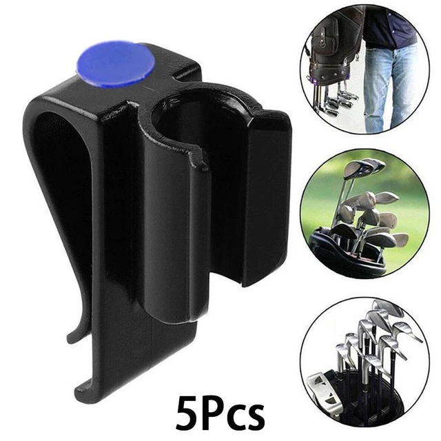 GOLF CLUB BAG Clips 5 Pack On Putter Clamp Holder Organizer Durable