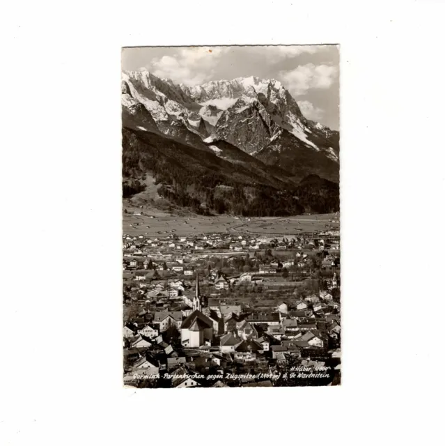 AK Ansichtskarte Garmisch-Partenkirchen gegen Zugspitze - 1956