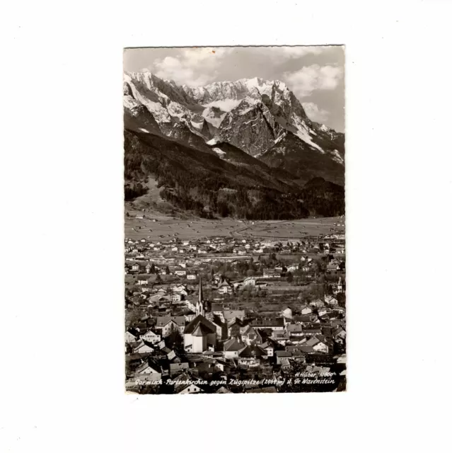 AK Ansichtskarte Garmisch-Partenkirchen gegen Zugspitze - 1956
