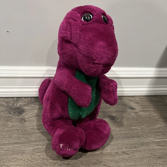 VTG BARNEY PURPLE Dinosaur 1992 Lyons Plush Stuffed Animal Vintage Doll