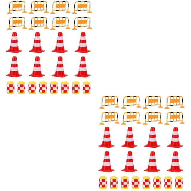 48 Pcs Barricade Signalisation Routière Jouet Cognitif Trafic Puzzle Jouets