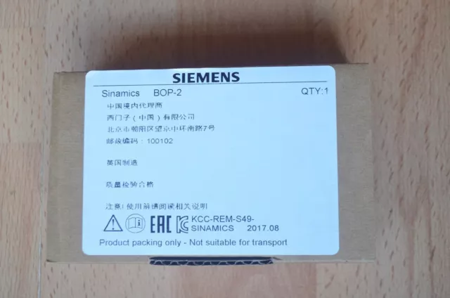 SIEMENS Sinamics BOP-2 Panneau De Commande 6SL3255-0AA00-4CA01 255-0AA00 ¡ Neuf