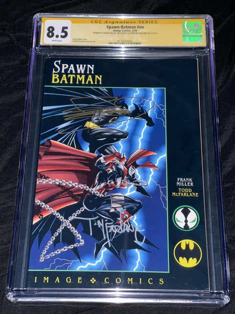 SPAWN-BATMAN nn CGC SS 8.5 Signed by TODD MCFARLANE and FRANK MILLER! 5/1994