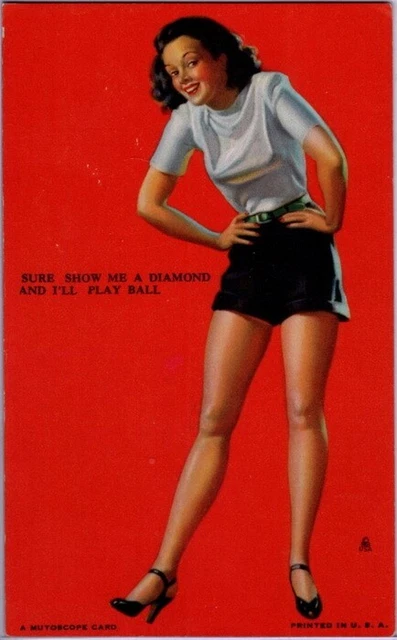 MS228, "Sure Show Me a Diamond and I'll Play Ball", Zoe Mozert, Mutoscope, 1945