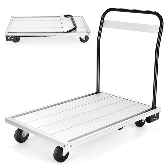 Folding Aluminum Platform Truck Moving Platform Hand Truck 770LB Weight Capacity