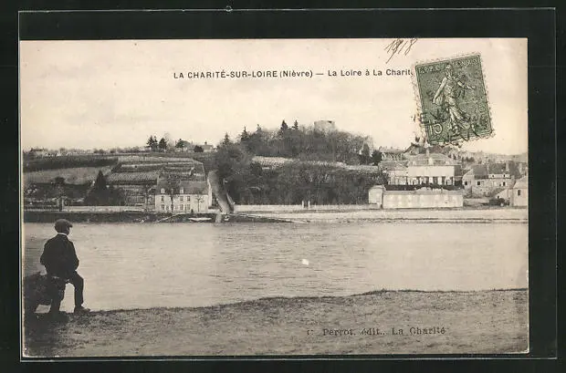 CPA La Charité-sur-Loire, La Loire a la Charite 1918