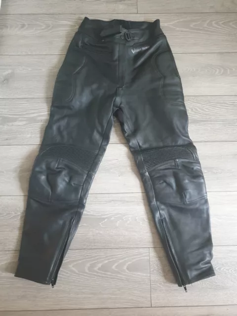 Pantaloni da moto in pelle Frank Thomas taglia 14