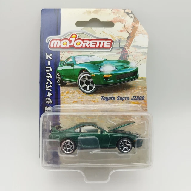 TOYOTA SUPRA JZA80 Green Majorette Japan Series 1/64 Voiture Miniature