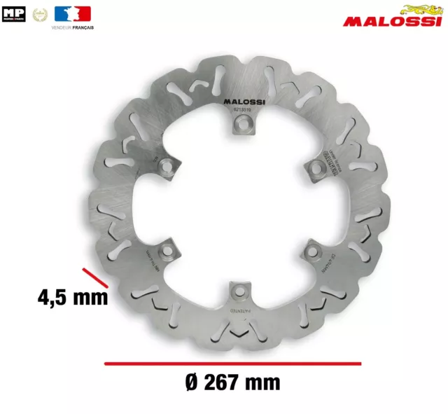 Disque de frein Arrière MALOSSI YAMAHA T-MAX 500 Tmax 2001/11 Disc Brake 6213319