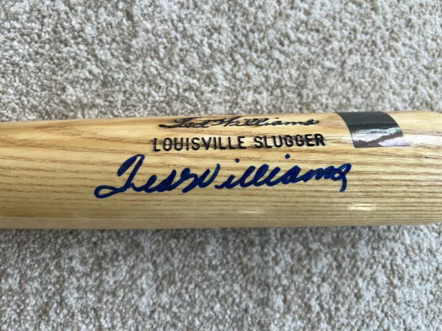 TED WILLIAMS AUTOGRAPHED “LOUISVILLE SLUGGER BAT”(REDSOX)Green Diamond COA+ HOLO 2