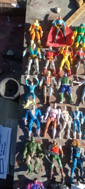 Vintage 1990’s Toy Biz Marvel X-Men Action Figure Lot Of 46 w Some Accessories 2