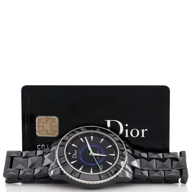 Christian Dior VIII Christal Automatic Watch Ceramic and Stainless Steel with Sa 2