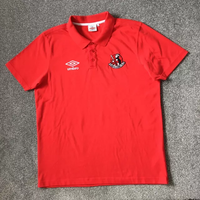 Crusaders Football Polo Shirt Mens Large L Vintage Umbro Belfast N. Ireland 2