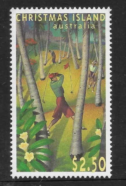 CHRISTMAS IS 1995 40th ANNIVERSARY GOLF COURSE 1v MNH