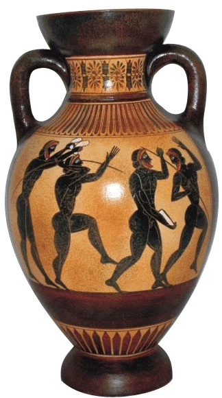 Greek Reproductions PANATHENAIC AMPHORAE AMPHORA Olympic athletes Vase Ancient Greek ...