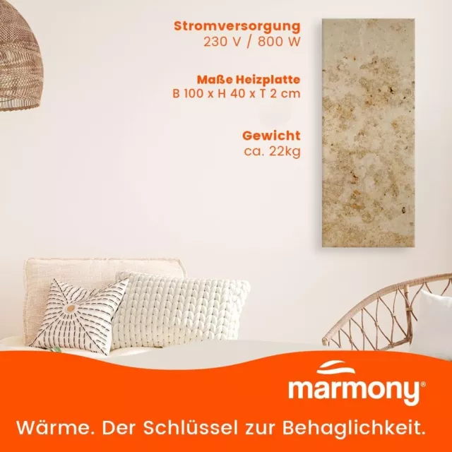 Marmony Infrarotheizung: Jura 800W B-Ware inkl. Thermostat 3