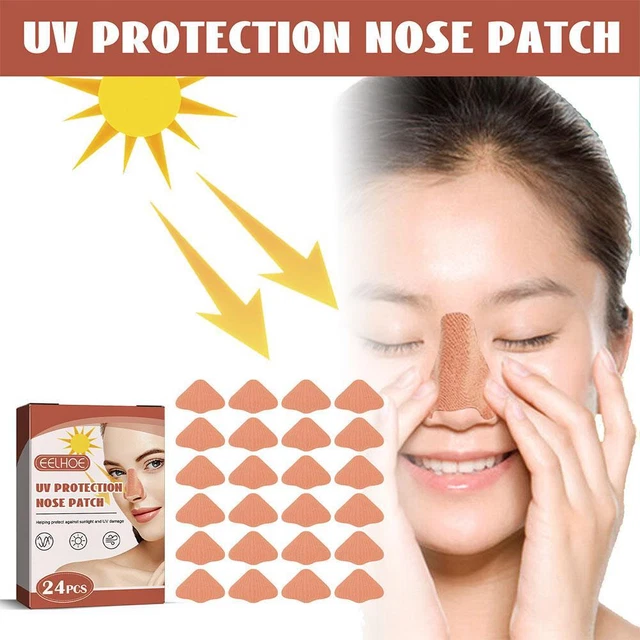 24X Protección UV Nariz Parche Protector Solar Nariz Cubierta Deportes para Hombres Mujeres