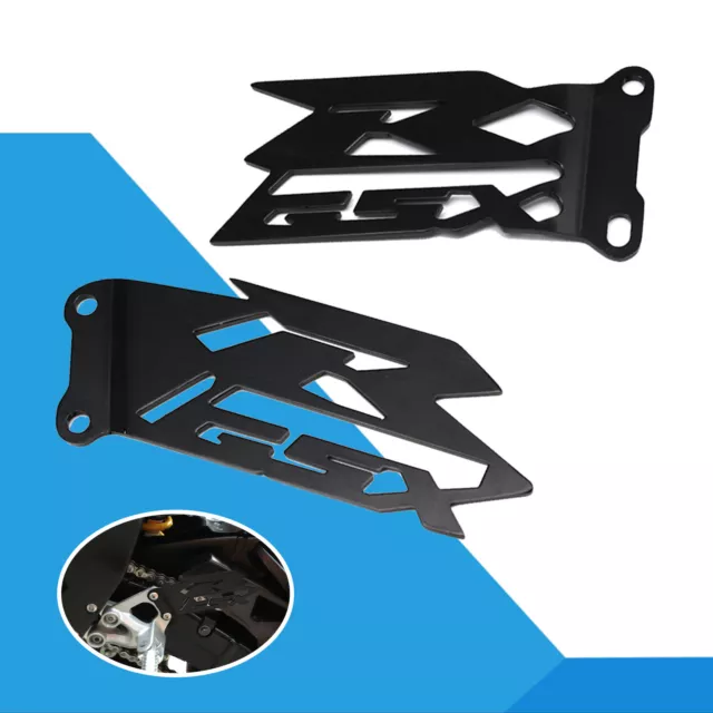 Black Foot Peg Heel Plates Guard For SUZUKI GSXR 600/GSXR750 GSX-R 1000 06-2016