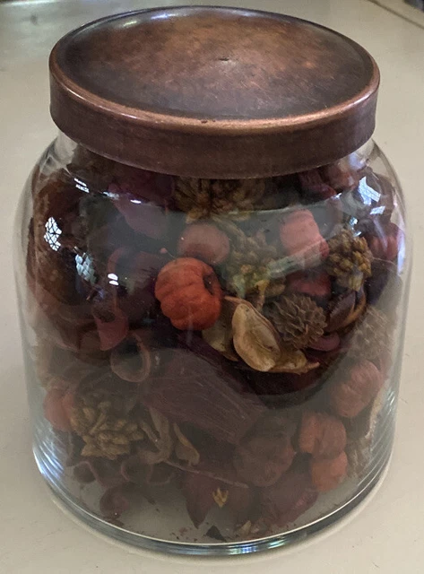 A Cheerful Giver ~ Pumpkin Patch Potpourri ~ 8 oz ~ Glass Jar w Copper Lid