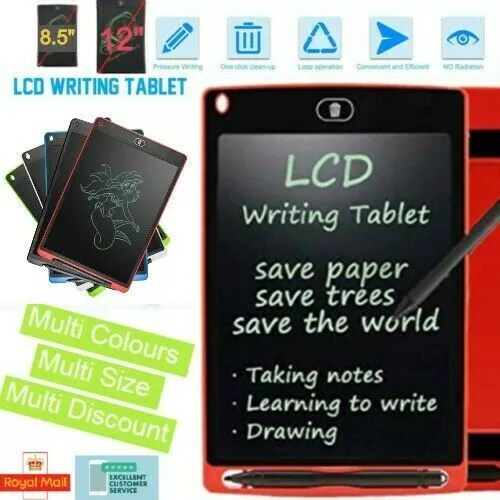 12" Electronic Digital LCD Writing Tablet Drawing Board Graphics Kids Gifts Toys