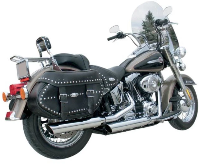 Khrome Werks 202355 3in. HP-Plus Slip-On Mufflers - Slant Down - Chrome