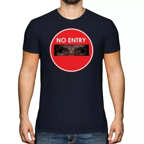 No Entry Zombie Uomo T-Shirt Regalo Apocalypse Divertente