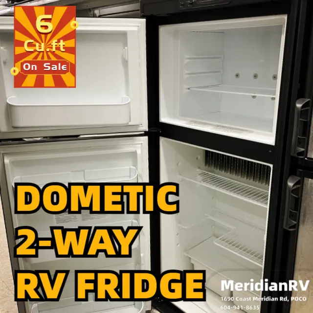 DOMETIC DM2652LB-U-Refrigerator / Freezer; Americana II; Dual Compartment 2 Door