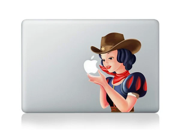 Snow White Princess cowgirl Sticker Decal Skin Cover Macbook Air/Pro/Retina 13"