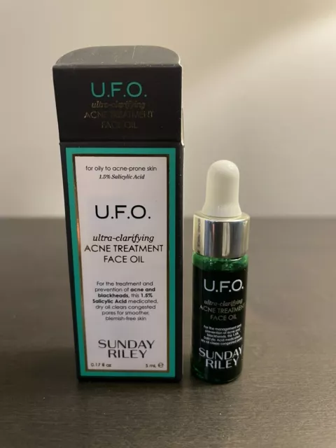 Sunday Riley UFO Ultra Clarifying Acne Treatment Face Oil 5 ml .17 fl oz NEW