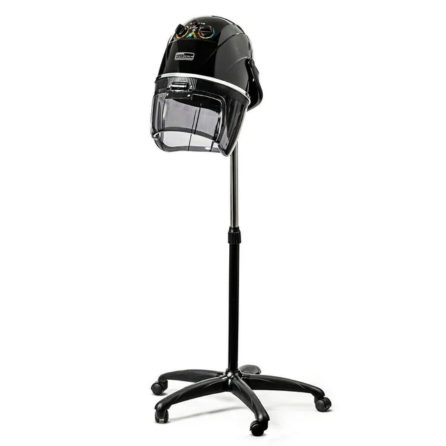 Adjustable 1300W Hooded Floor Salon Hair Bonnet Dryer Stand Up W/Wheels