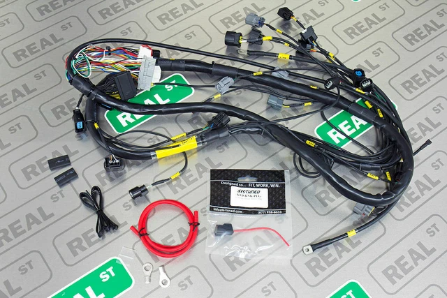 K-Tuned Tucked Engine Harness with Integrated Power Wire for 02-04 RSX Type S