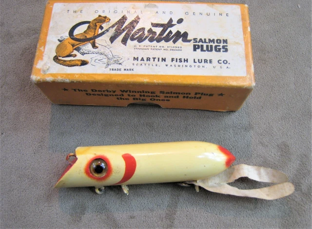 NICE! MARTIN FISH Lure Co. Pearl Red Gill 3-3/4