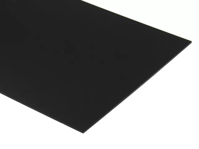 PVC Expanded Plastic Sheet 6mm - 1/4" x 12" x 48" - Black Color