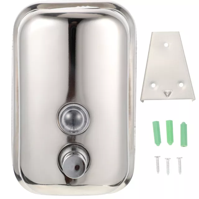 Stainless Steel Soap Dispenser Kids Shampoo Body Wash Wall Mounted