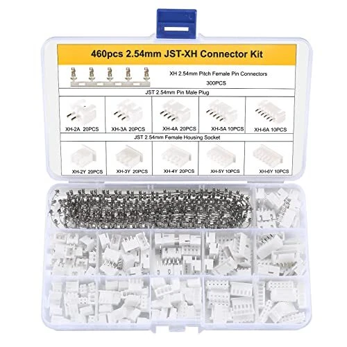 Lot De 40 Connecteurs JST SM-2P (20 Mâles + 20 Femelles) Avec Fils 100mm 22AWG - Neuf