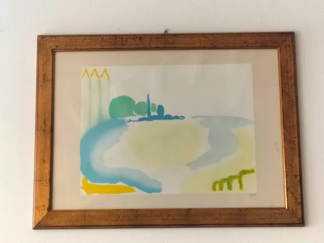 Virgilio Guidi Cuenca De San Marco Venezia Litografía Original Firmada 50 x 40