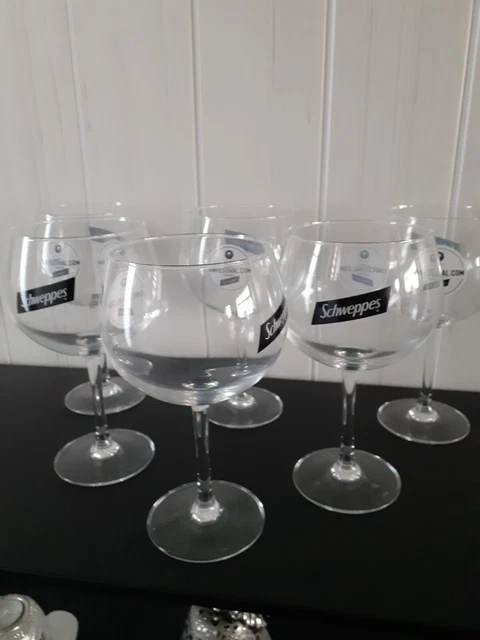 LOT 6 GRAND VERRE SCHWEPPES , piscine ginfestival.com neuf