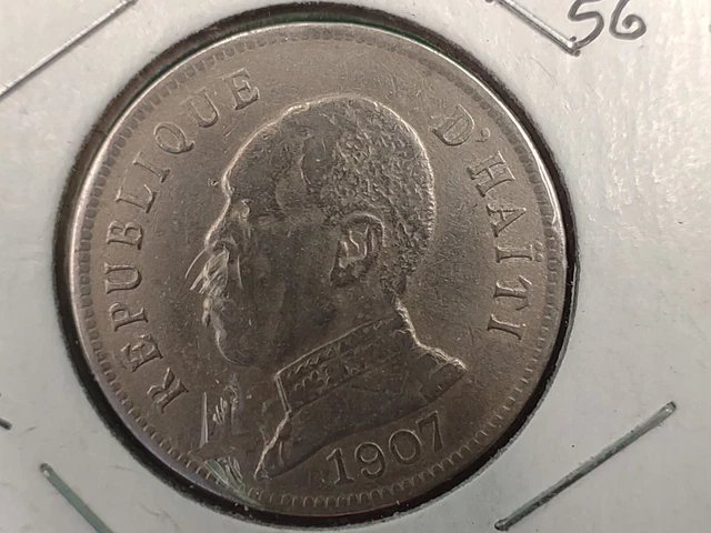 Haiti 1907 50 Centime  Rare and in Great Condition