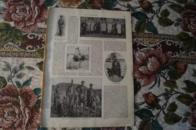 1904 Zeitungsdruck 464 Friedrich von Anhalt Ballenstedt Südwest Herero Aufstand