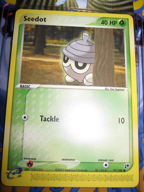Pokemon Mint (◕‿◕✿) Ex Sandstorm English Seedot 77/100 Com 1St Edition (2003)