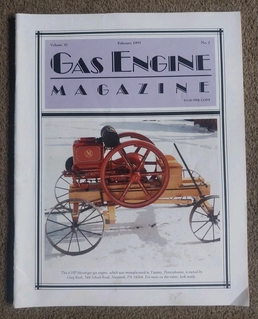 GAS ENGINE MAGAZINE Volume 30 No 2 February 1995 £2.24 - PicClick UK