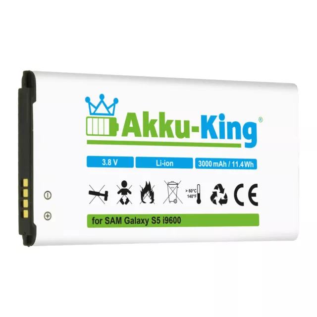 Akku-King Accu für Samsung Galaxy S5 Neo SM-G900F SM-G903F GT-i9600 EB-BG900BBC