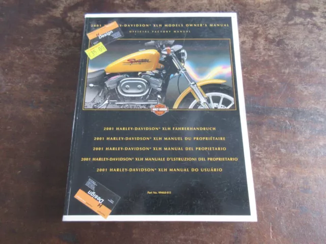 Harley Davidson 2001 XLH OEM Owner's manual Fahrerhandbuch Manuel