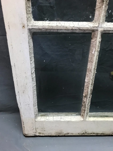 Antique Single 22x48 12 Lite Casement Window Shabby White Chic VTG Old 1442-22B 12