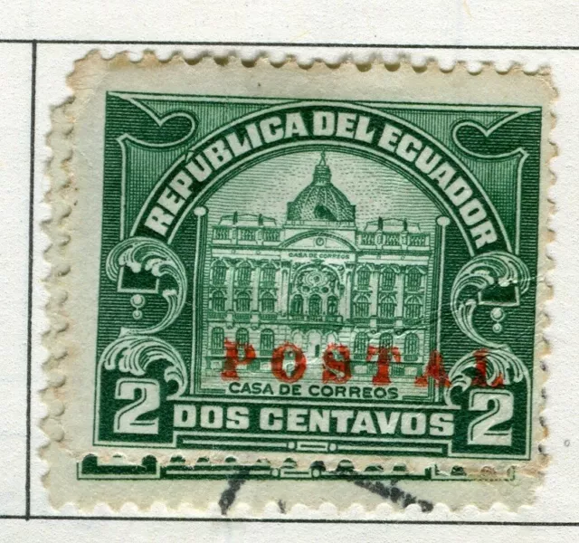 ECUADOR;  1929 early AIR Official  issue fine used 2c. value