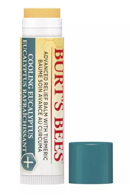 Burts Bees Lèvre Baume Avancé Soulagement 4.25g Refroidissement Eucalyptus Soin