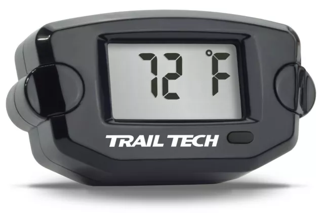 TTO Trail Tech Temperature Gauge Black 10mm Paramotoring & Powered Paragliding