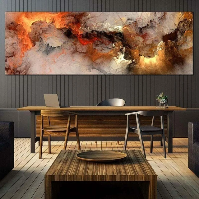 Pintura de pared sin enmarcar con estampado de sala de estar más vendido paisaje