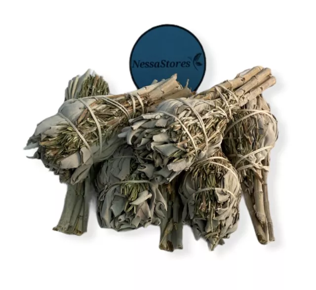 California White Sage + Rosemary Smudge Incense 3"-4" Bundle (120 pcs) #JC-111